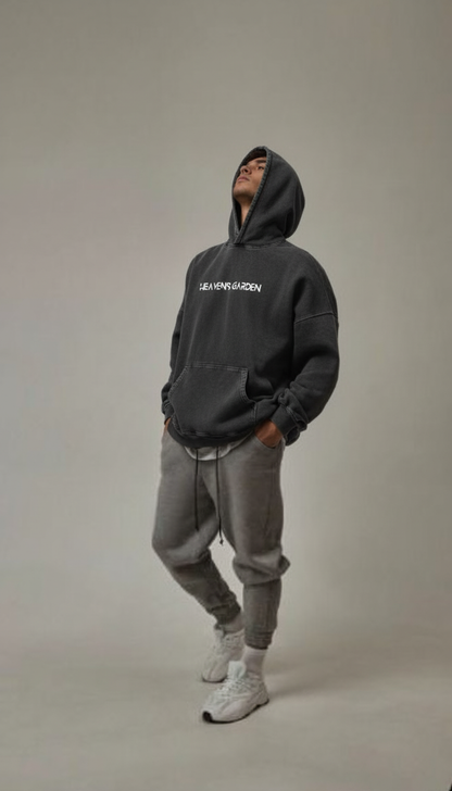 “HOLY HOLY HOLY” Isaiah 6:3 | Snow Washed Loose Cotton Hoodie