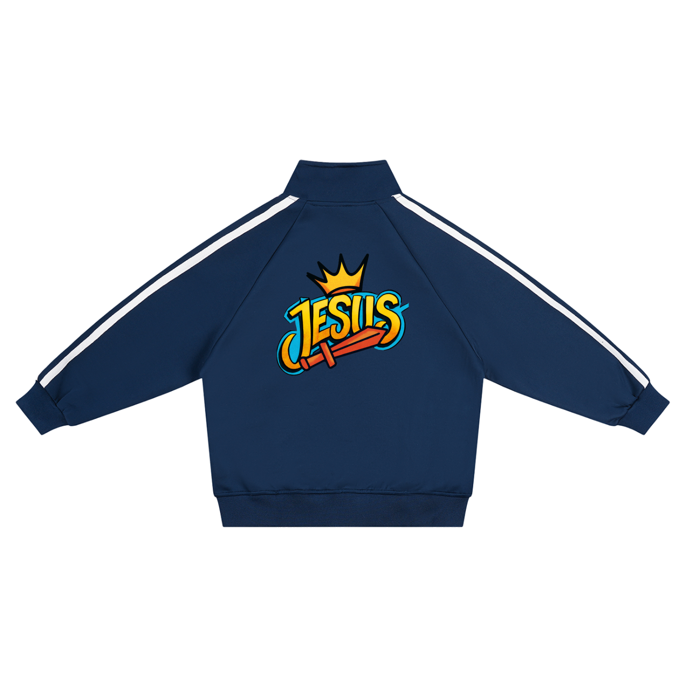 HG “Jesus Is King” Kids’ Contrast Tape Coach Jacket