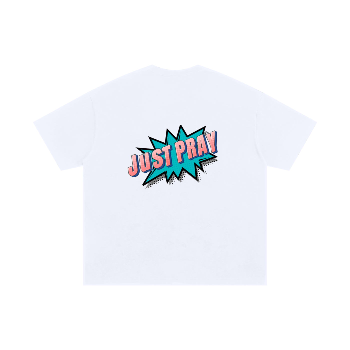 THE ONLY G.O.A.T. / JUST PRAY – Unisex Oversized Cotton T-Shirt