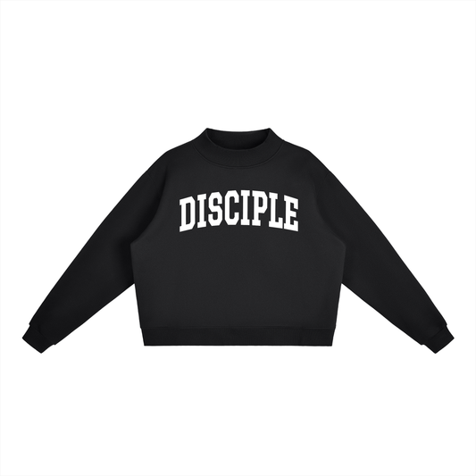 Women’s “Disciple” Fleece Mock-Neck Crew Sweatshirt