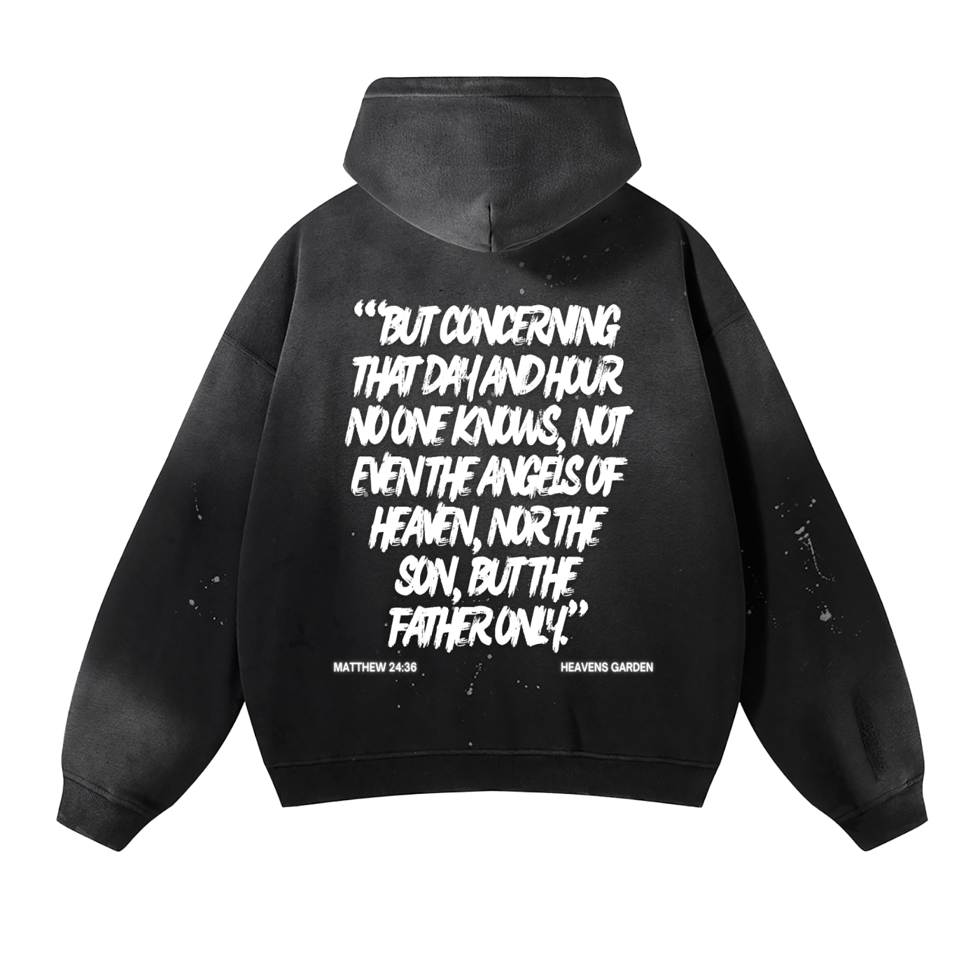 Heaven’s Garden “Stay Ready” Vintage Washed Fleece Hoodie – Matthew 24:36 Edition