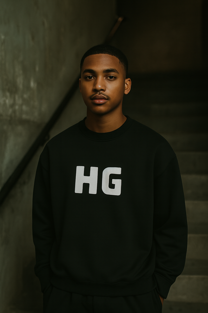Heaven's Garden Unisex Embroidered “HG Bold Block” Crewneck Sweatshirt