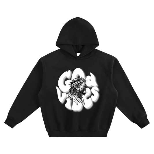 God Vibes Boxy Fleece Hoodie