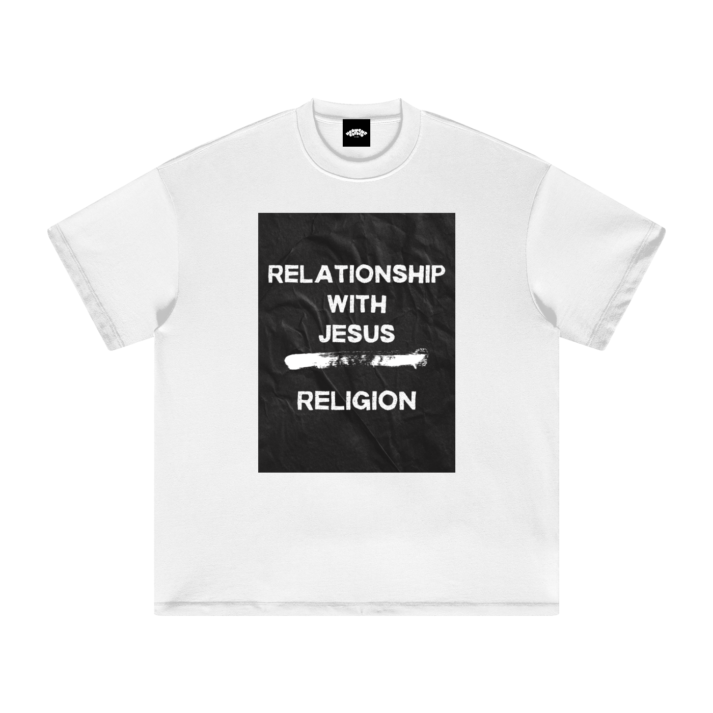 “Relationship Over Religion” Heavyweight Earth Tone T-Shirt