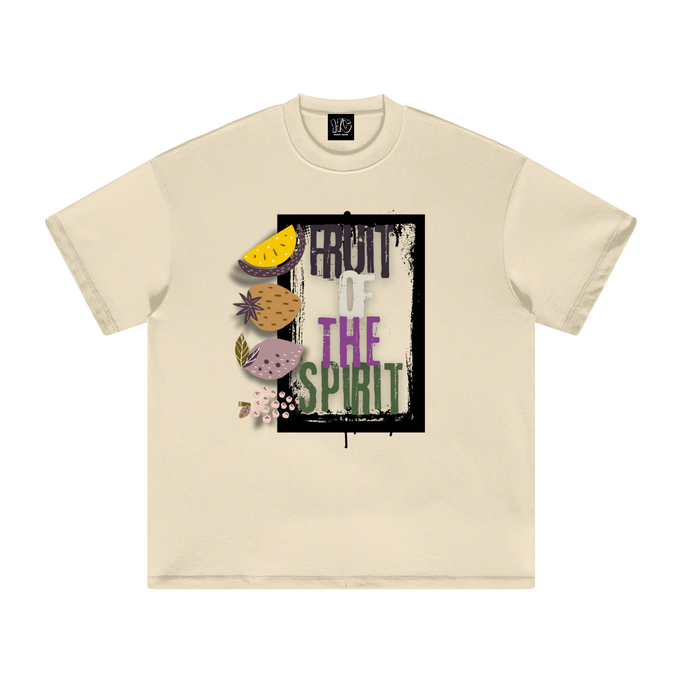 Heavens Garden “Fruit of the Spirit” Heavyweight Earth Tone T-Shirt – Galatians Inspired Edition