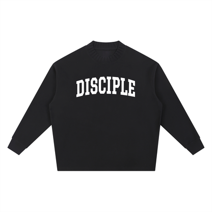 “Disciple” Oversized Knit Crewneck (Black or Apricot)– Heaven’s Garden Edition