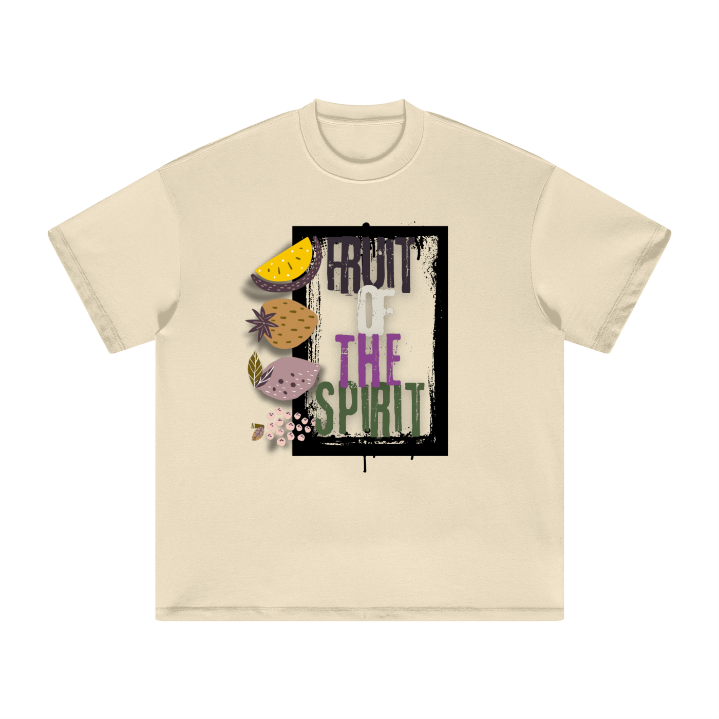 Heavens Garden “Fruit of the Spirit” Heavyweight Earth Tone T-Shirt – Galatians Inspired Edition