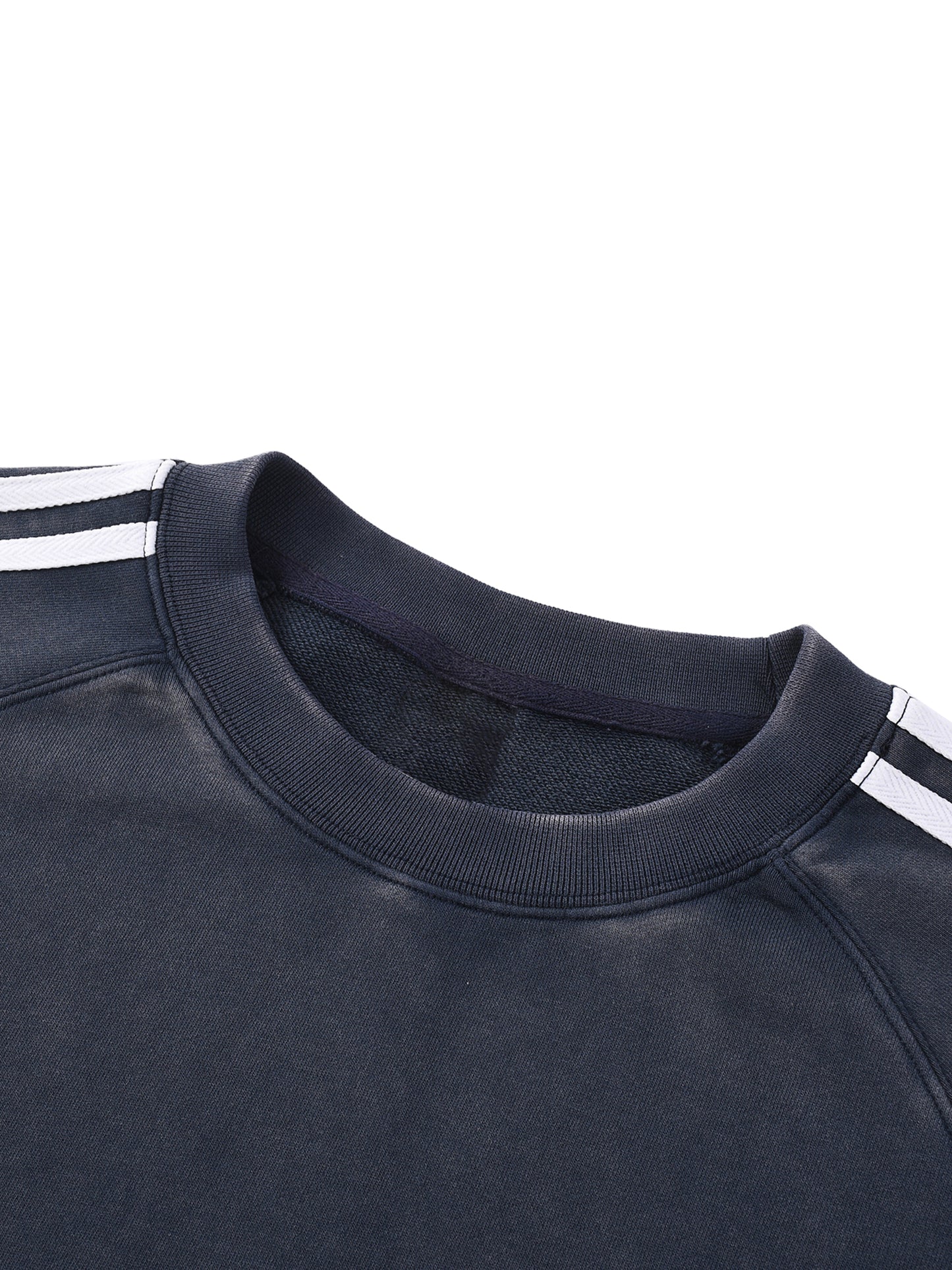 “Trust God with you Life" Snow-Washed Contrast Tape Sweatshirt